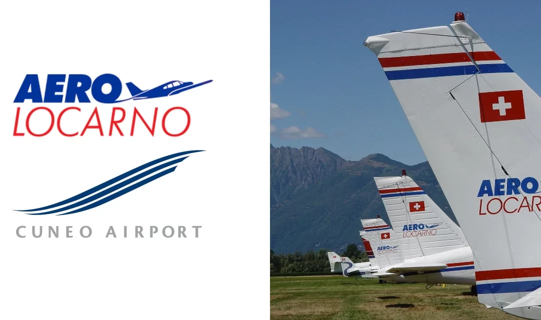 Nouveau partenariat entre l’aéroport de Cuneo et Aero Locarno